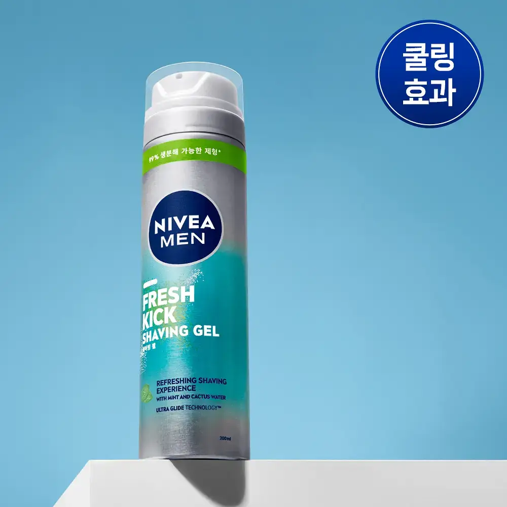 [쿨링효과] 니베아 맨 프레시 킥 쉐이빙 젤 200ml